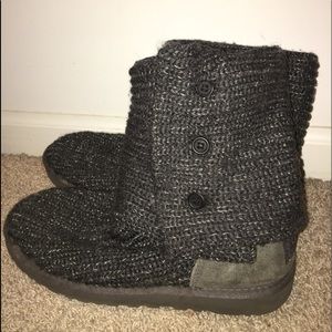 Ugg Charcoal Sweater Boots